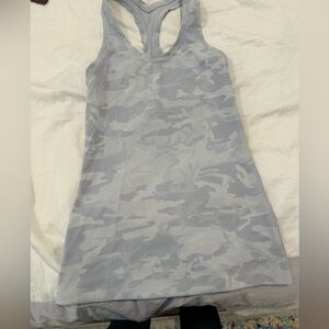 Lululemon white camo tank top